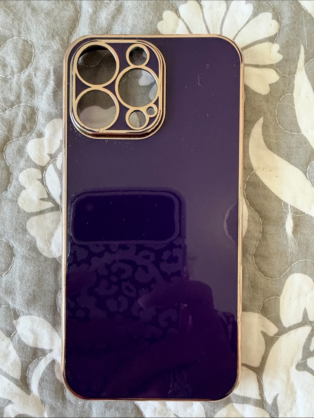 iPhone 16 Pro Max Purple Gloss Protective Phone Case - Unbranded